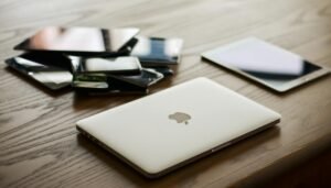 macbook and ipad on desk