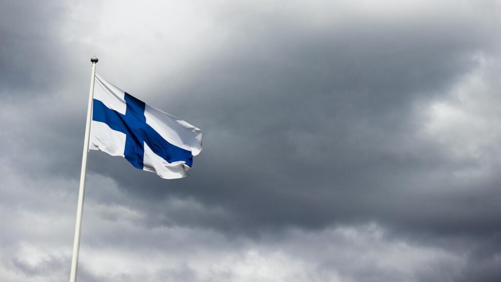 finland flag photography